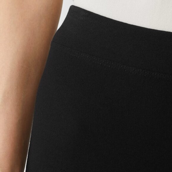 EILEEN FISHER System Washable Stretch Crepe Slim Ankle Pant Black size M - Picture 11 of 12